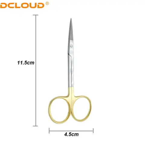 Tesoura cirúrgica, ponta reta/curva, 11.5cm · Imagem 5